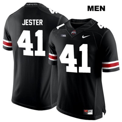 Men's NCAA Ohio State Buckeyes Hayden Jester #41 College Stitched Authentic Nike White Number Black Football Jersey MC20J36MK